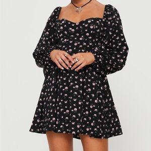 Princess Polly long sleeve floral mini dress